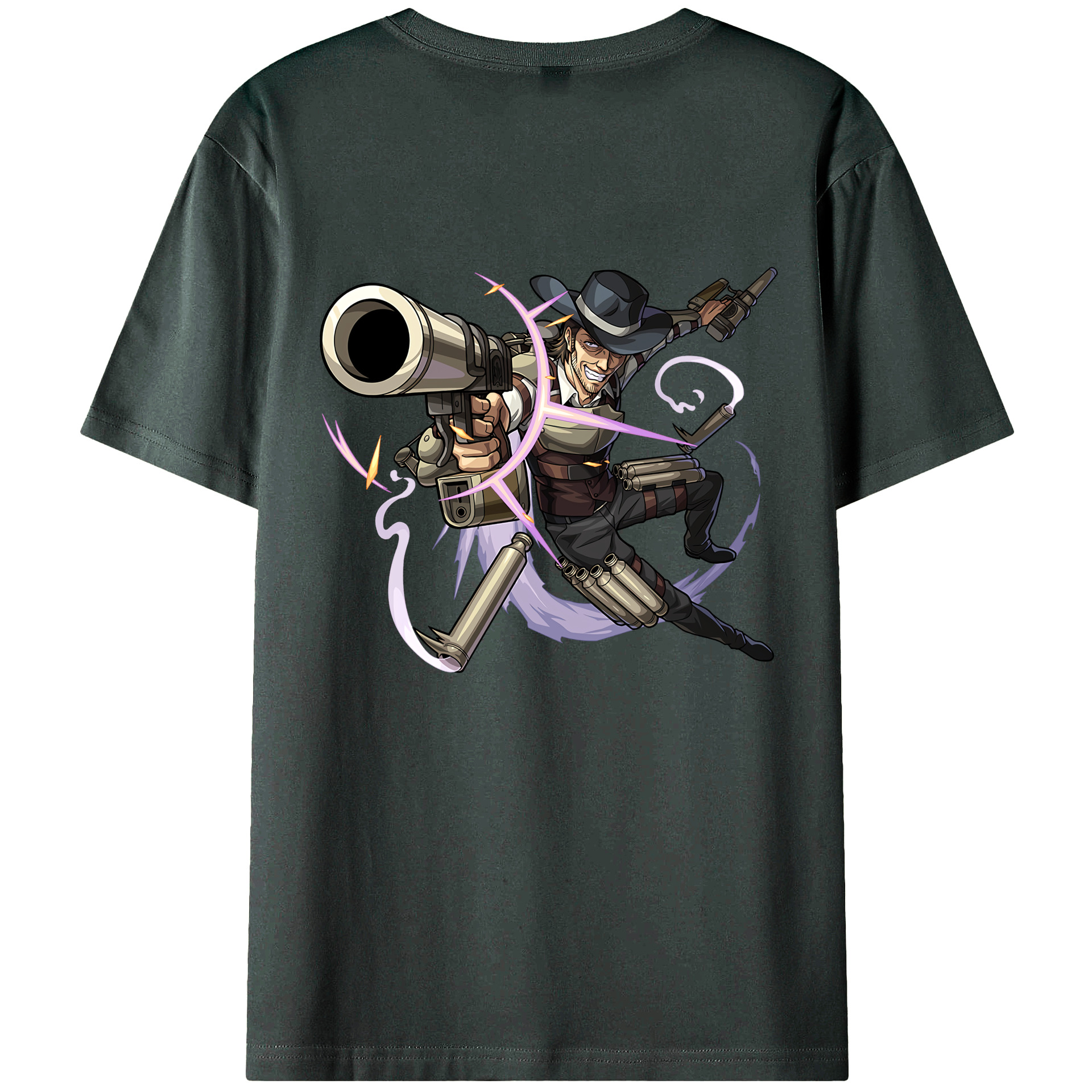 （画像用） 進撃の巨人 ケニー·アッカーマン Attack on Titan Kenny Ackerman 綿100％ メンズ半袖Tシャツ（バックプリント） 通気性